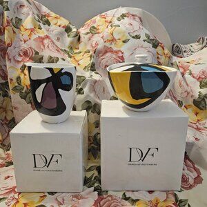 Diane Von Furstenberg DVF Home Ceramic Pebblestone Miro Flower